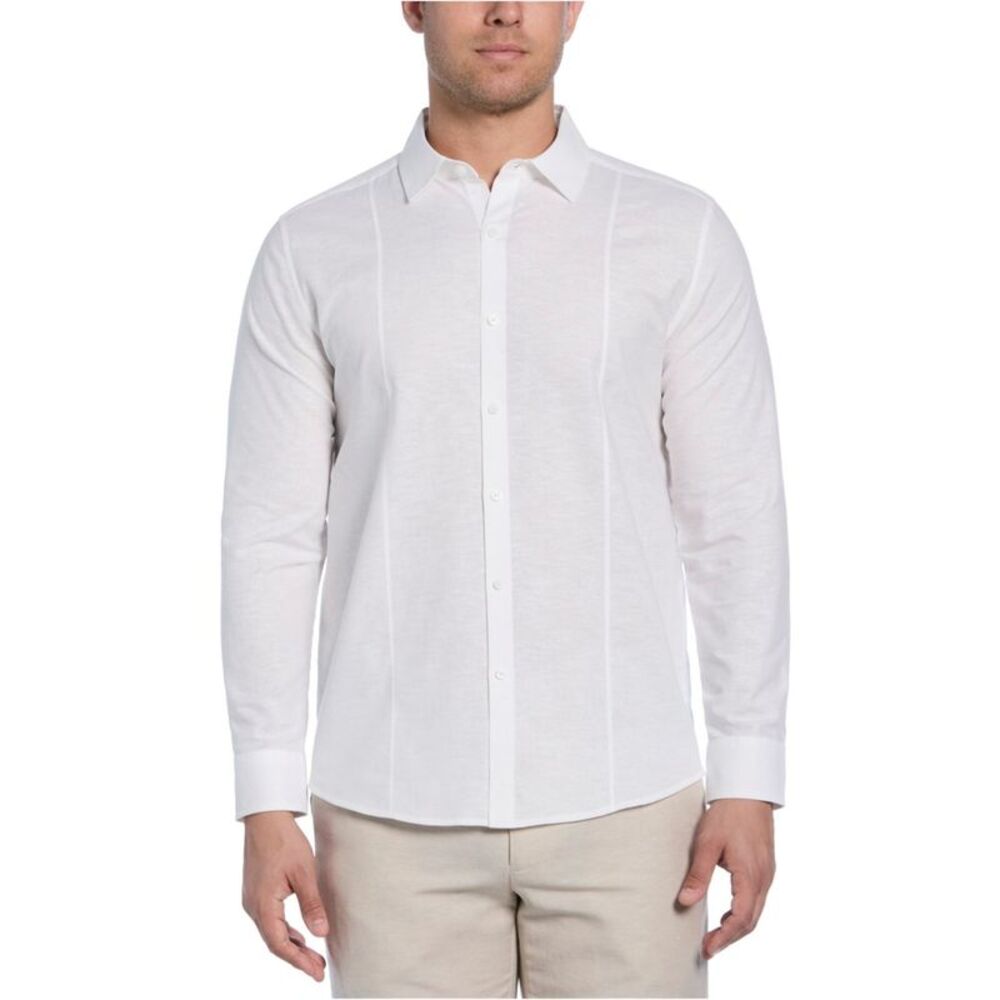 CubAvera Mens Classic-Fit Tucked Panel Button Up Shirt, NWT